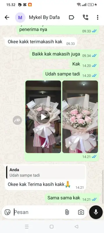 Testimonial Papan buket bunga ACEH TAMIANG